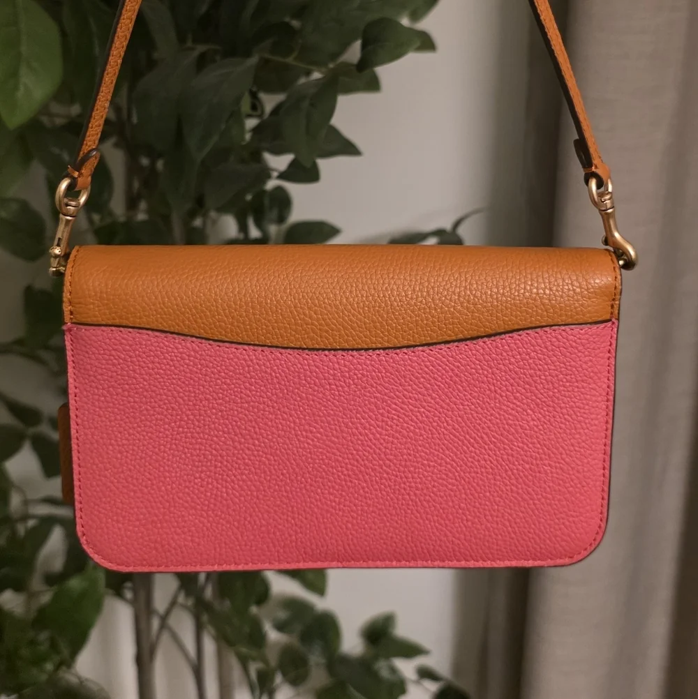 Coach Hayden Watermelon Crossbody or Clutch Brass Accents C5361 - Picture 7 of 8